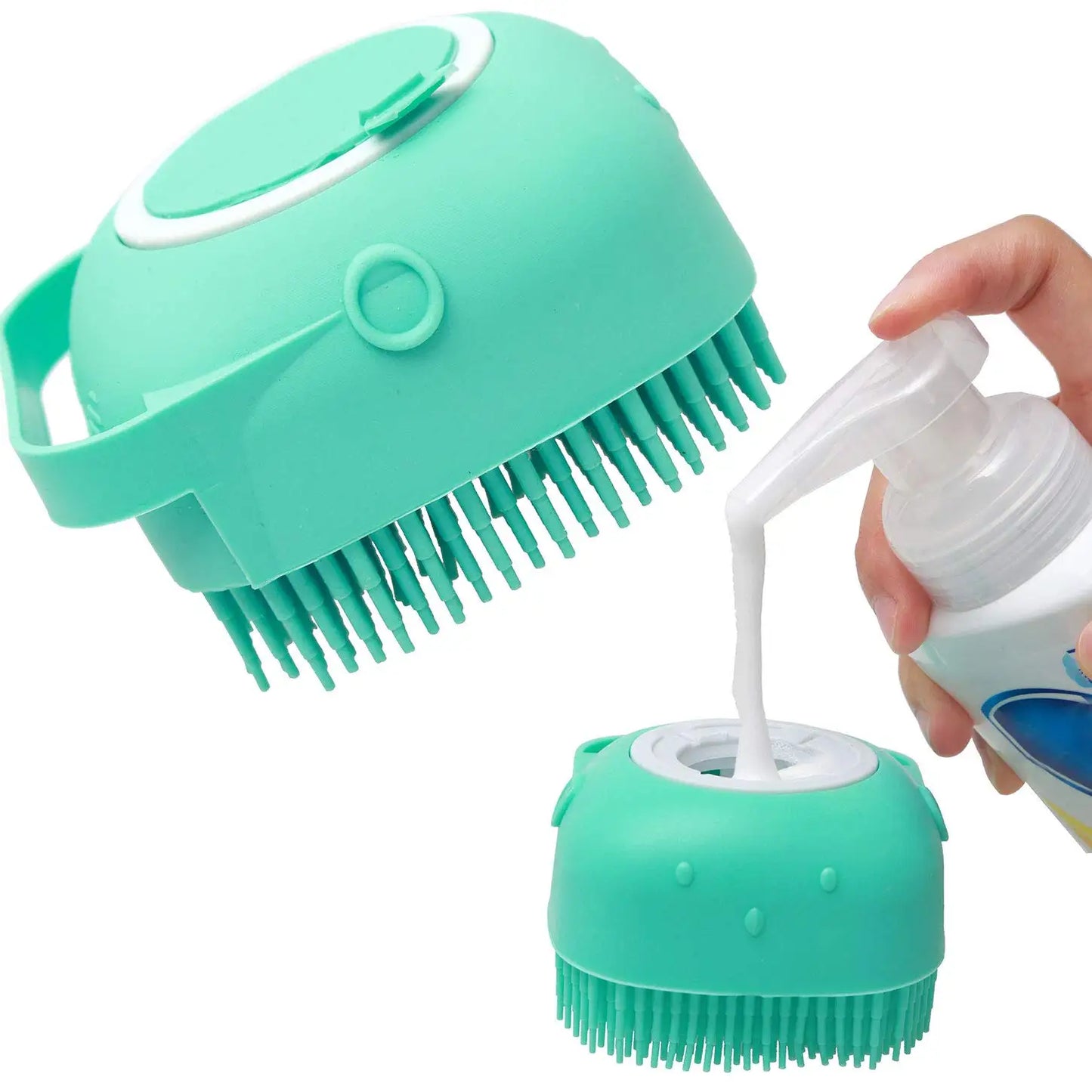 2-in-1 Pet Shampoo Brush & Dispenser