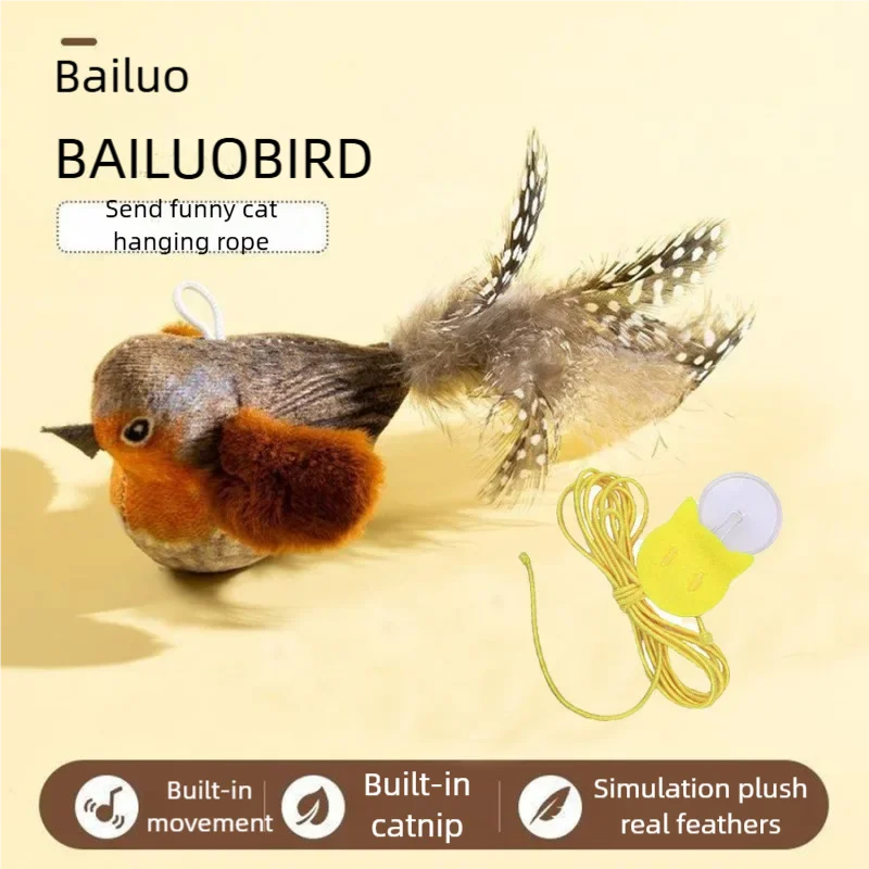 Electric Chirping Bird Cat Toy