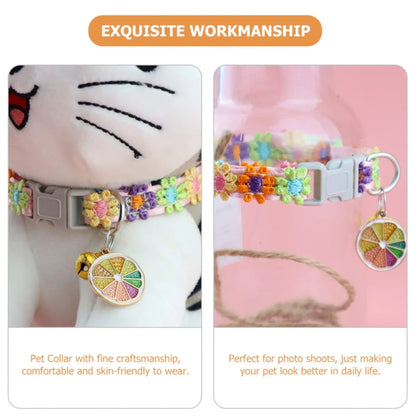 Colorful Pet Collar with Bell