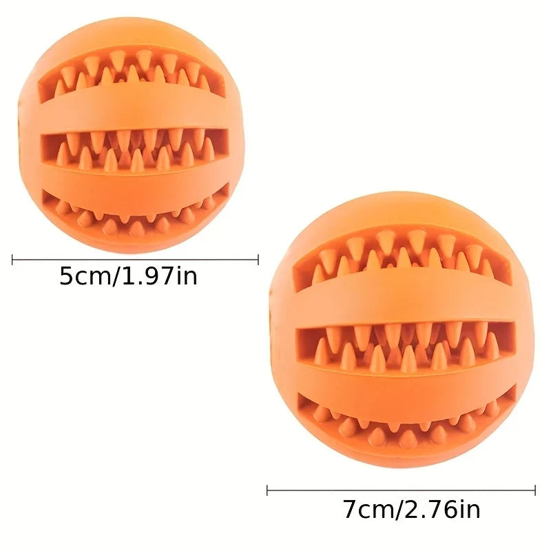 Dog Chew Ball — Treat Feeder & Teeth Cleaner