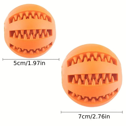 Dog Chew Ball — Treat Feeder & Teeth Cleaner