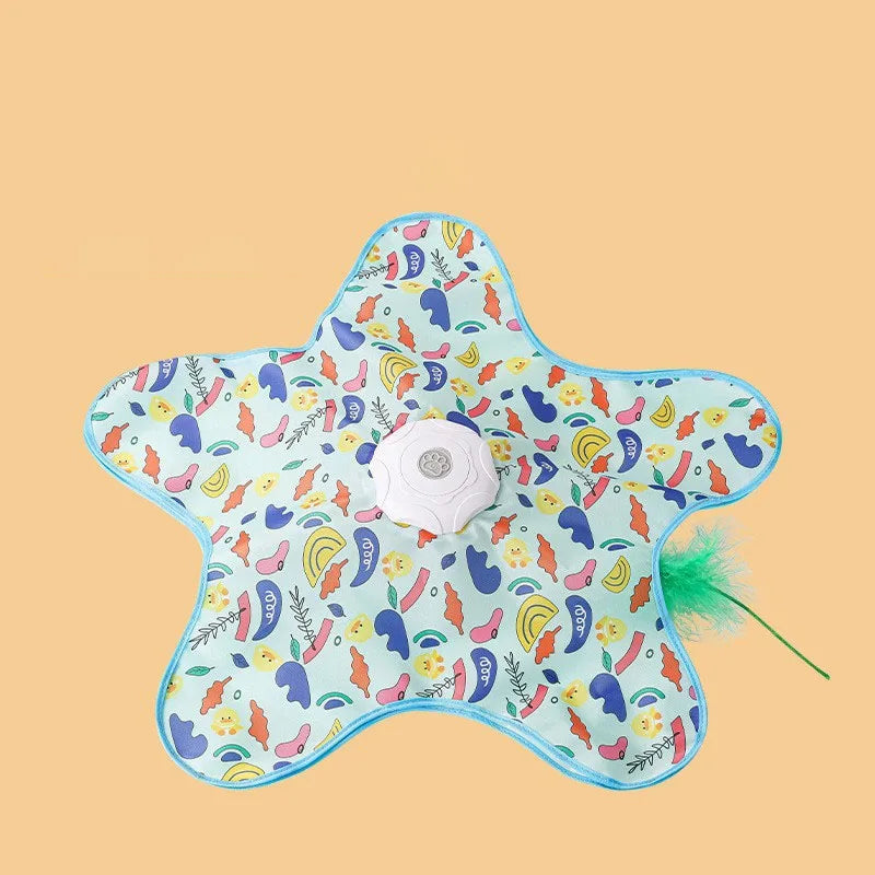 Smart Hide & Seek Cat Toy with Feather Teaser
