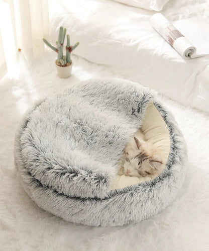 Plush Cat & Dog Bed