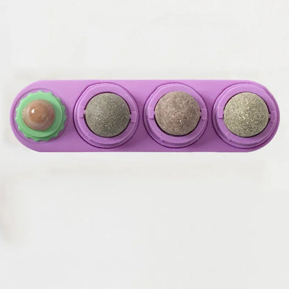 4-in-1 Rotating Catnip Wall Toy for Cats