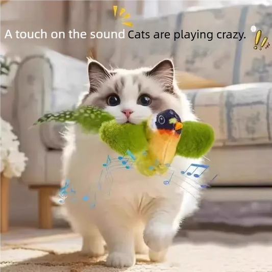 Electric Chirping Bird Cat Toy