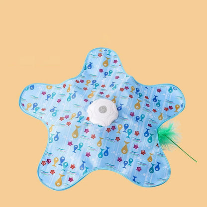 Smart Hide & Seek Cat Toy with Feather Teaser