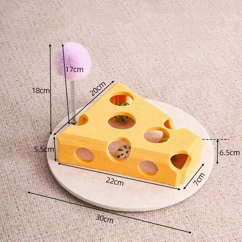 Interactive Cat Maze Toy – Felt Puzzle Ball with Bell