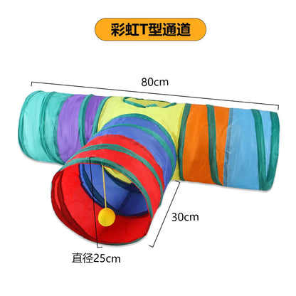 Foldable Cat Tunnel Play Toy