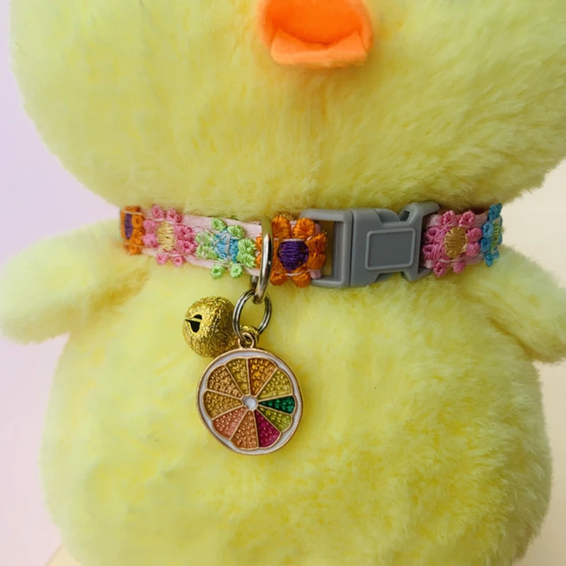 Colorful Pet Collar with Bell