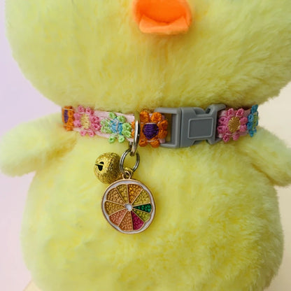 Colorful Pet Collar with Bell