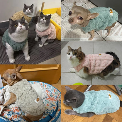 Cat & Dog Fleece Sweater