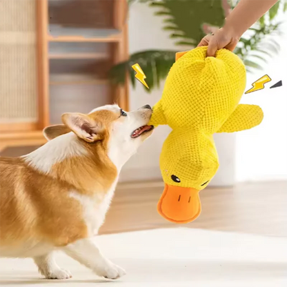 Dog Hug Duck Plush Squeaky Toy