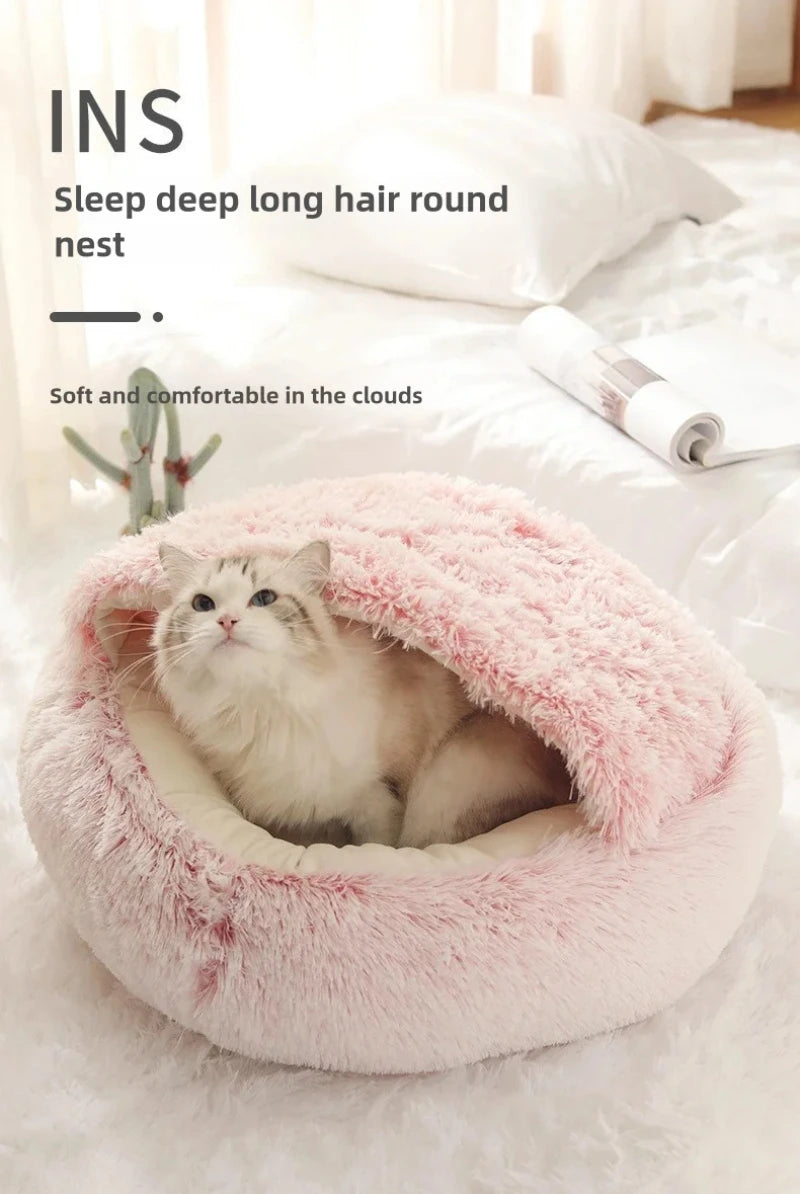 Plush Cat & Dog Bed