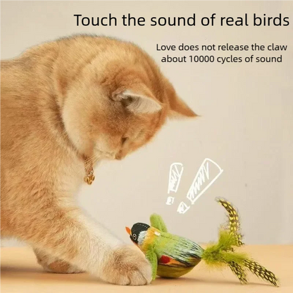 Electric Chirping Bird Cat Toy