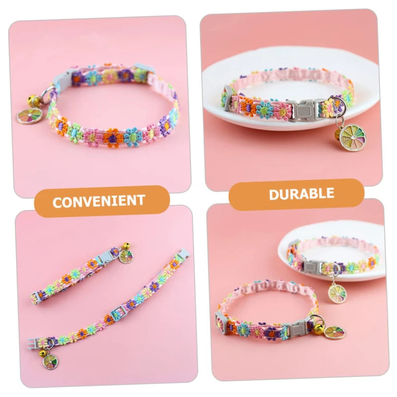 Colorful Pet Collar with Bell