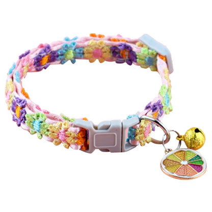 Colorful Pet Collar with Bell