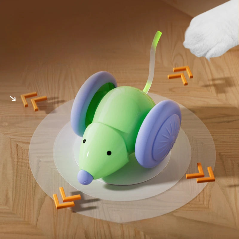 Electric Mouse Car Cat Toy