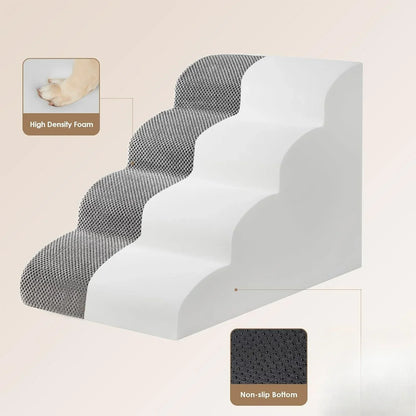 Curved Pet Stairs Ramp for Small Dogs & Cats