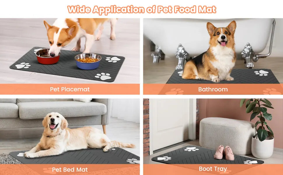 Pet Feeding Mat — Waterproof & Non-Slip