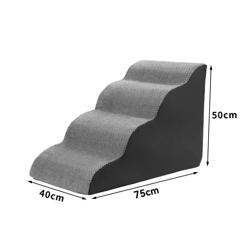 Curved Pet Stairs Ramp for Small Dogs & Cats