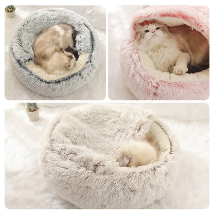 Plush Cat & Dog Bed