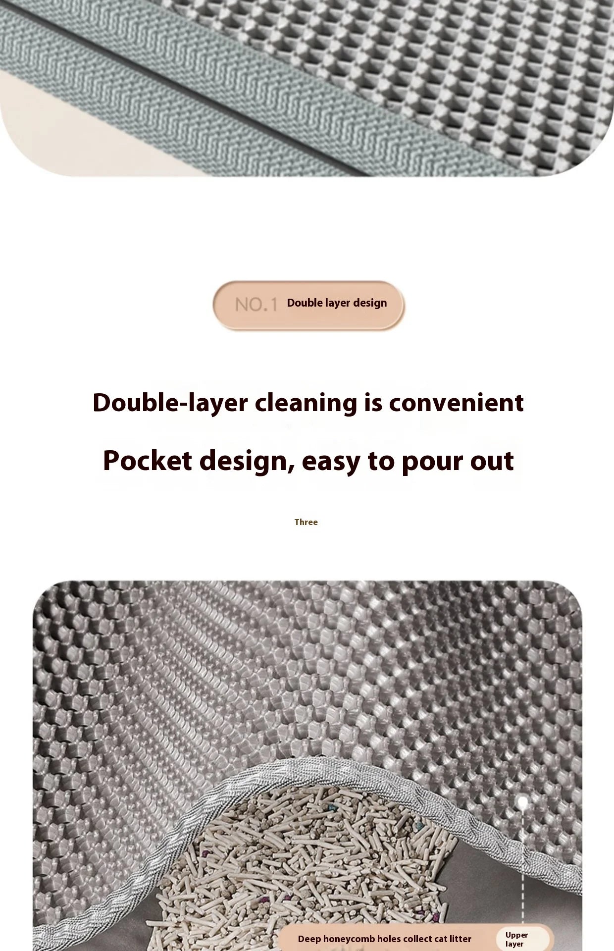 2-Layer Cat Litter Trapping Mat