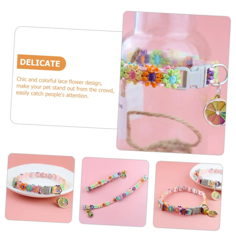 Colorful Pet Collar with Bell