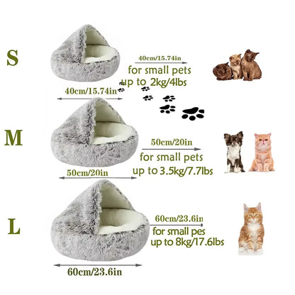 Plush Cat & Dog Bed