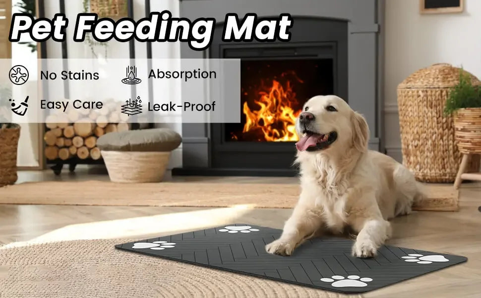 Pet Feeding Mat — Waterproof & Non-Slip
