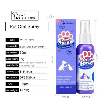 Pet Oral Spray — Fresh Breath & Clean Teeth