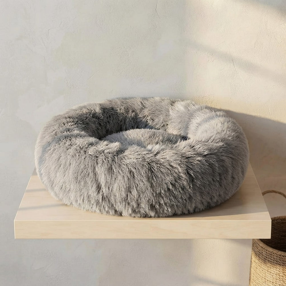 Plush Faux Fur Cat Bed