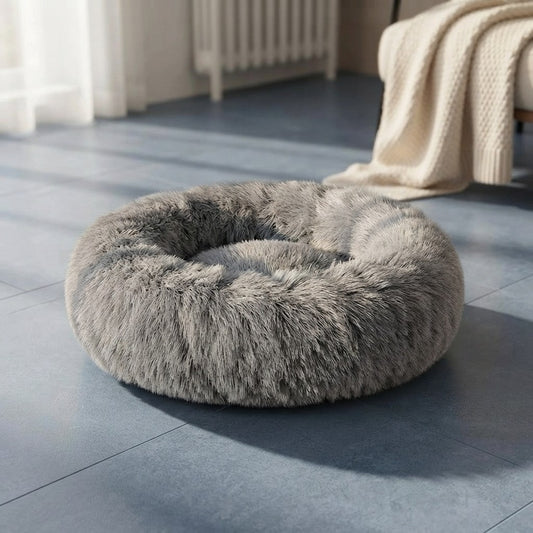 Plush Faux Fur Cat Bed