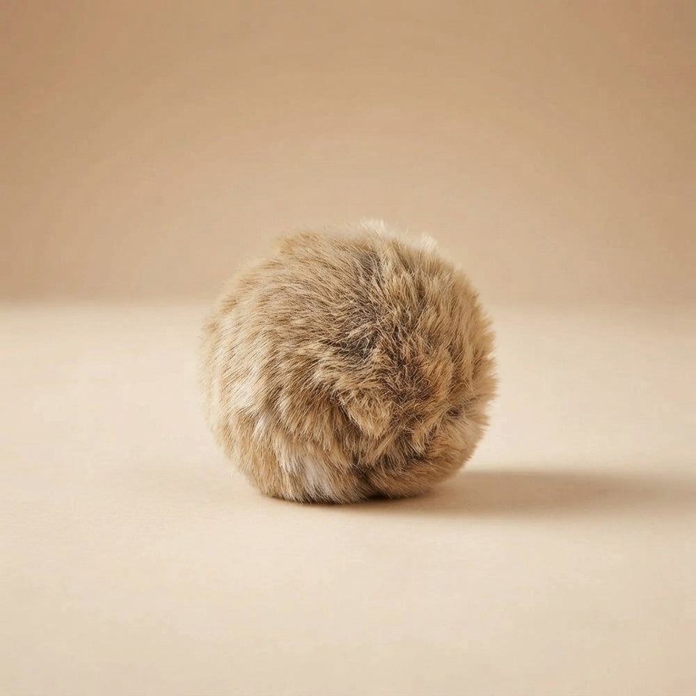 Plush Fur Catnip Ball Toy