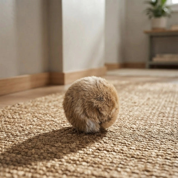 Plush Fur Catnip Ball Toy