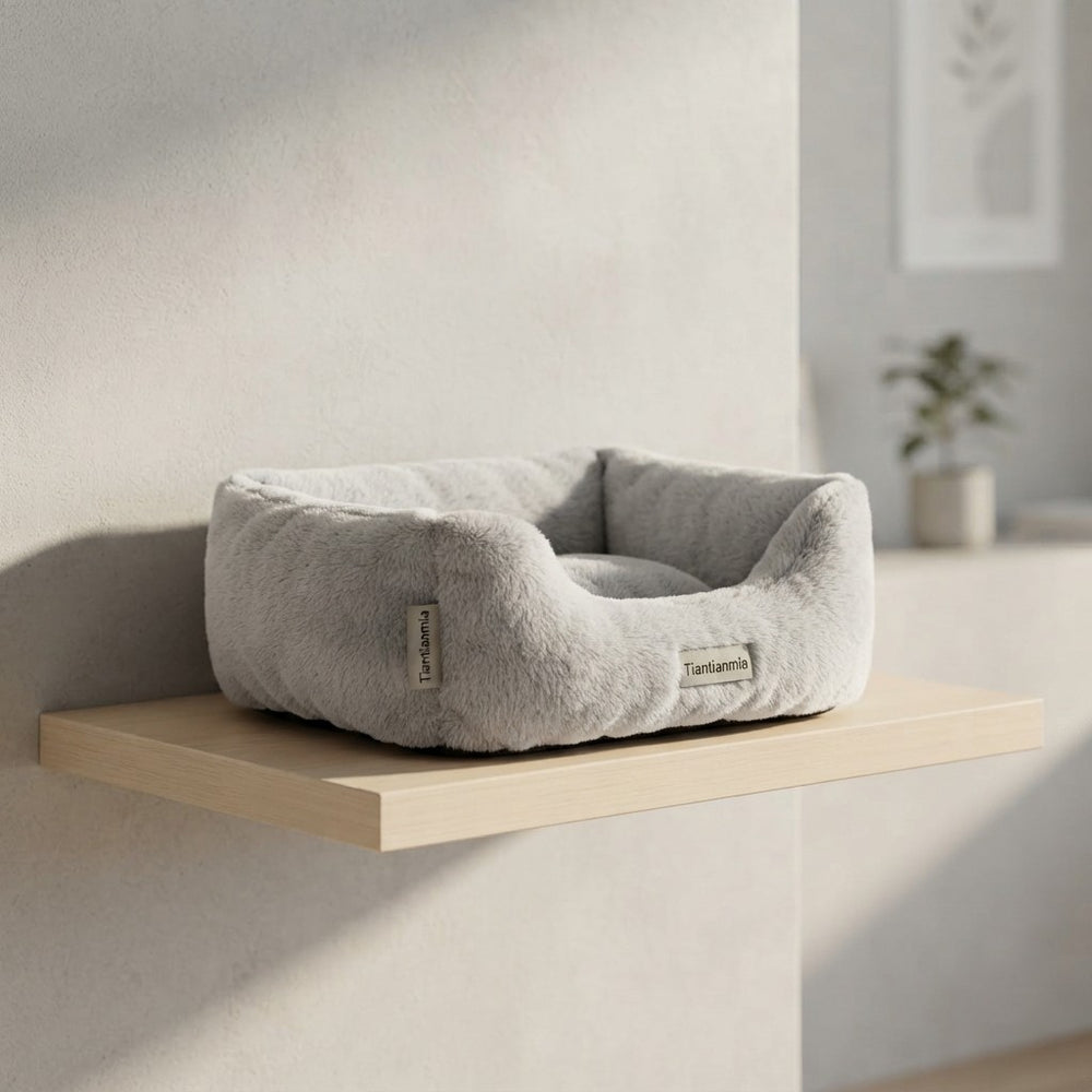 Plush Pet Nest Bed™ – Soft & Warm